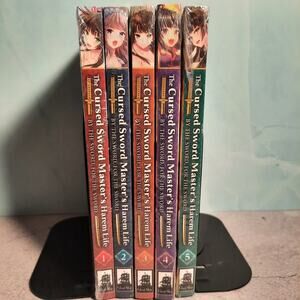📚 The Cursed Sword Master's Harem Life Vol. 1-5 Official English Manga Bundle